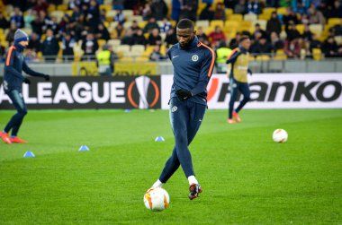 Kiev, Ukrayna - 14 Mart 2019: Antonio Rudiger oyuncu sırasında t