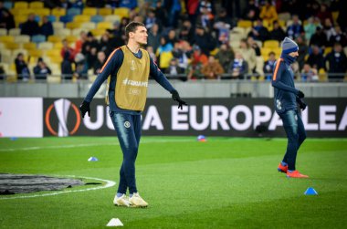 Kiev, Ukrayna - 14 Mart 2019: Andreas Christensen oyuncu duri