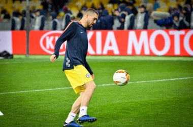 Kiev, Ukrayna - 14 Mart 2019: Mateo Kovacic oyuncu sırasında