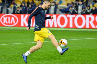 Kiev, Ukrayna - 14 Mart 2019: Mateo Kovacic oyuncu sırasında