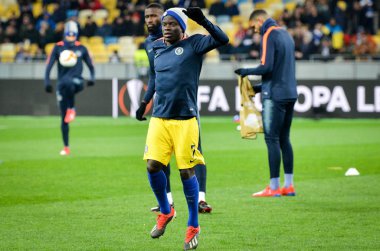 Kiev, Ukrayna - 14 Mart 2019: Avrupa Birliği Avrupa Ligi'nde N'Golo Kante