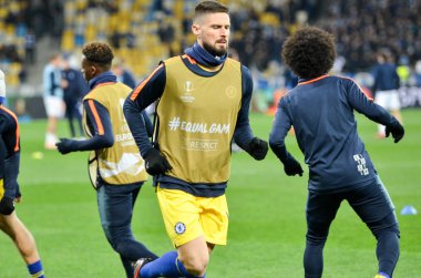 Kiev, Ukrayna - 14 Mart 2019: Olivier Giroud oyuncu sırasında