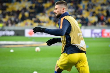 Kiev, Ukrayna - 14 Mart 2019: Olivier Giroud Uefa