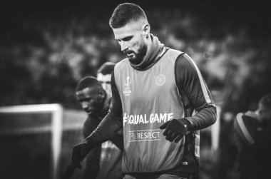 Kiev, Ukrayna - 14 Mart 2019: Olivier Giroud oyuncu sırasında