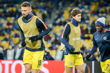 Kiev, Ukrayna - 14 Mart 2019: Olivier Giroud Uefa 