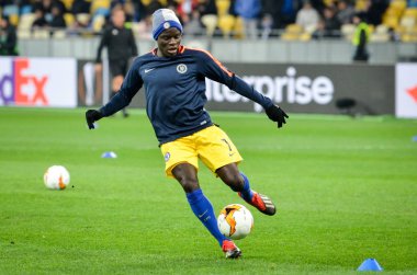 Kiev, Ukrayna - 14 Mart 2019: N'Golo Kante oyuncusu 