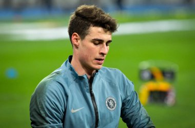 Kiev, Ukrayna - 14 Mart 2019: Ue sırasında Kepa Arrizabalaga