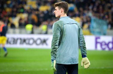 Kiev, Ukrayna - 14 Mart 2019: Ue sırasında Kepa Arrizabalaga