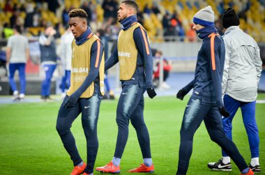 Kiev, Ukrayna - 14 Mart 2019: Uefa'da futbolcu