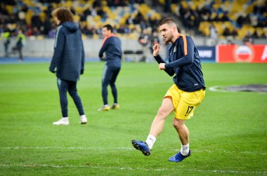 Kiev, Ukrayna - 14 Mart 2019: Mateo Kovacic oyuncu sırasında