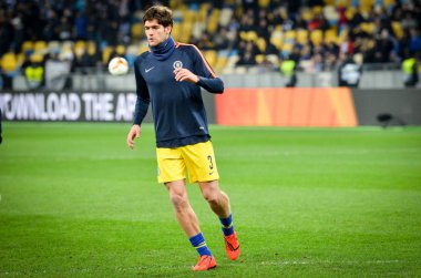 Kiev, Ukrayna - 14 Mart 2019: Marcos Alonso oyuncu sırasında