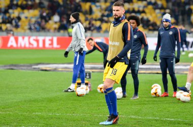 Kiev, Ukrayna - 14 Mart 2019: Olivier Giroud oyuncu sırasında