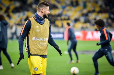 Kiev, Ukrayna - 14 Mart 2019: Olivier Giroud oyuncu sırasında