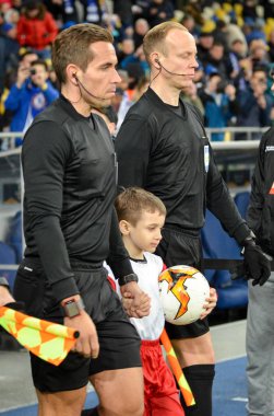 Kiev, Ukrayna - 14 Mart 2019: Futbol hakemi Tobias Stieler