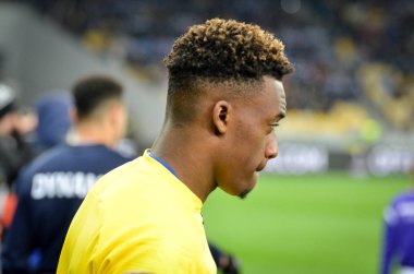 Kiev, Ukrayna - 14 Mart 2019: Callum Hudson-Odoi Ue sırasında