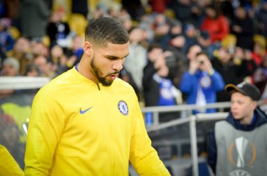 Kiev, Ukrayna - 14 Mart 2019: Uefa'da futbolcu