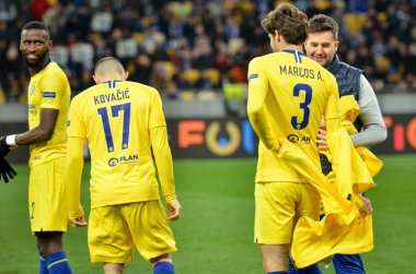 Kiev, Ukrayna - 14 Mart 2019: Mateo Kovacic oyuncu sırasında