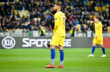 Kiev, Ukrayna - 14 Mart 2019: Ruben Loftus-Cheek oyuncusu durin