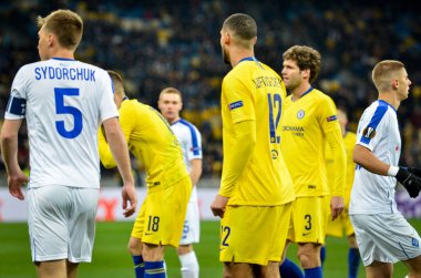 Kiev, Ukrayna - 14 Mart 2019: Ruben Loftus-Cheek oyuncusu durin