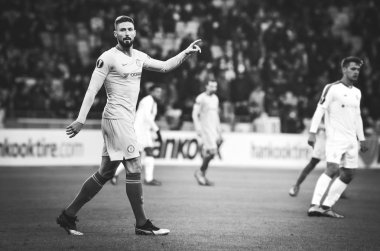 Kiev, Ukrayna - 14 Mart 2019: Olivier Giroud oyuncu sırasında