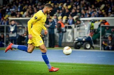 Kiev, Ukrayna - 14 Mart 2019: Ruben Loftus-Cheek oyuncusu durin
