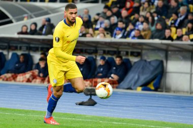 Kiev, Ukrayna - 14 Mart 2019: Ruben Loftus-Cheek oyuncusu durin