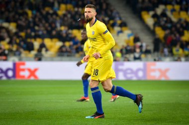 Kiev, Ukrayna - 14 Mart 2019: Olivier Giroud oyuncu sırasında