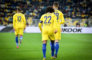 Kiev, Ukrayna - 14 Mart 2019:W illian Uefa Europa L sırasında