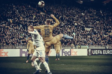 Kiev, Ukrayna - 14 Mart 2019: Olivier Giroud oyuncu sırasında