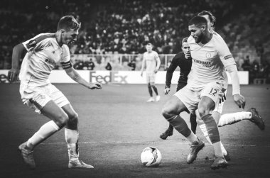 Kiev, Ukrayna - 14 Mart 2019: Ruben Loftus-Cheek oyuncusu durin