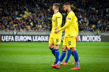 Kiev, Ukrayna - 14 Mart 2019: Ruben Loftus-Cheek oyuncusu durin