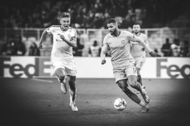Kiev, Ukrayna - 14 Mart 2019: Ruben Loftus-Cheek oyuncusu durin