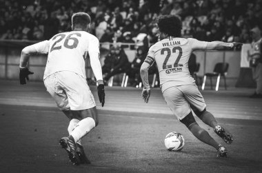 Kiev, Ukrayna - 14 Mart 2019: Uefa sırasında Willian oyuncu 