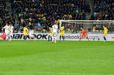 Kiev, Ukrayna - 14 Mart 2019: Futbolcular ücretsiz 