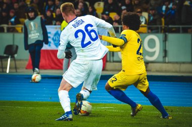 Kiev, Ukrayna - 14 Mart 2019: Uefa sırasında Willian oyuncu 