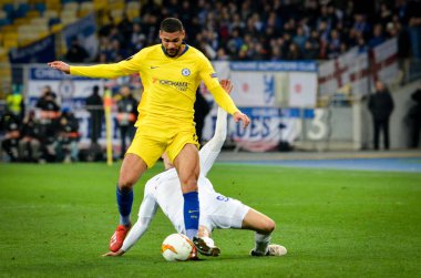 Kiev, Ukrayna - 14 Mart 2019: Ruben Loftus-Cheek oyuncusu durin