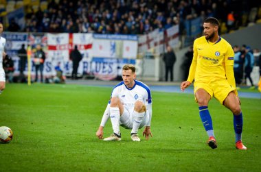 Kiev, Ukrayna - 14 Mart 2019: Ruben Loftus-Cheek oyuncusu durin