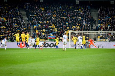 Kiev, Ukrayna - 14 Mart 2019: Futbolcular ücretsiz 