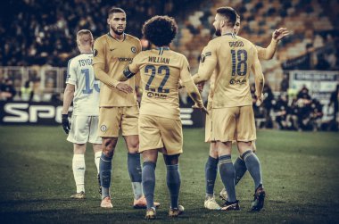 Kiev, Ukrayna - 14 Mart 2019: Chelsea Futbolcu ve Will