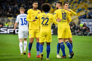 Kiev, Ukrayna - 14 Mart 2019: Chelsea Futbolcu ve Will