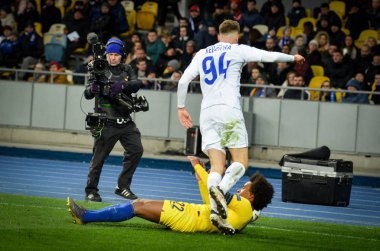 Kiev, Ukrayna - 14 Mart 2019: Uefa Europa sırasında Willian 