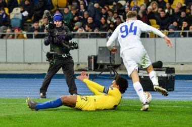 Kiev, Ukrayna - 14 Mart 2019: Uefa Europa sırasında Willian 