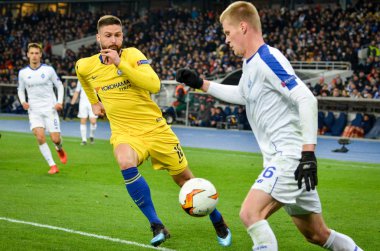 Kiev, Ukrayna - 14 Mart 2019: Olivier Giroud oyuncu sırasında