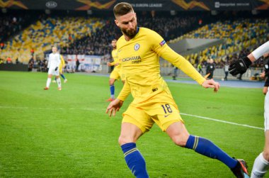 Kiev, Ukrayna - 14 Mart 2019: Olivier Giroud oyuncu sırasında