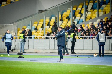 Kiev, Ukrayna - 14 Mart 2019: Maurizio Sarri oyuncu sırasında th