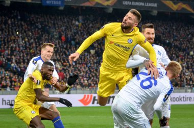 Kiev, Ukrayna - 14 Mart 2019: Olivier Giroud oyuncu sırasında