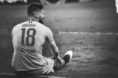 Kiev, Ukrayna - 14 Mart 2019: Olivier Giroud oyuncu sırasında