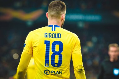 Kiev, Ukrayna - 14 Mart 2019: Olivier Giroud oyuncu sırasında