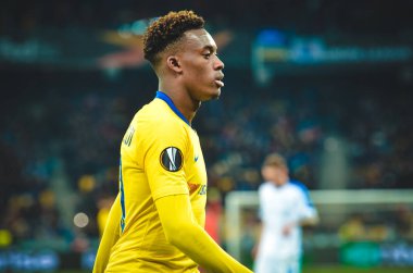 Kiev, Ukrayna - 14 Mart 2019: Callum Hudson-Odoi Ue sırasında