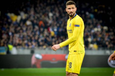Kiev, Ukrayna - 14 Mart 2019: Olivier Giroud oyuncu sırasında